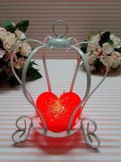 Corona con corazón LED centro de mesa en internet