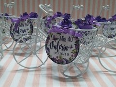 Souvenir Mini Bici Con Flores Y Tartjeta - Somos tu Evento