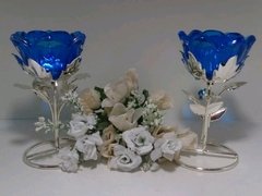 Porta vela en forma de rosa - comprar online