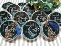 Souvenir llavero luna y estrella con cajita - tienda online