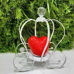 Carroza corazón led centro de mesa - Somos tu Evento