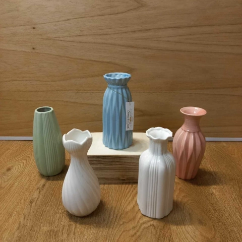 Florero de ceramica 18 cm Centro De Mesa Decoración