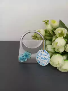 Souvenir espejo carterita con flores