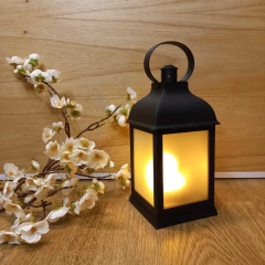 Candelabro Centro De Mesa Farol Vela Luz Led 23 cm - Somos tu Evento