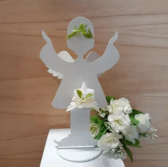 CENTRO DE MESA ANGELITO CHAPA CON VELA LED