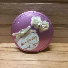 Imagen de Souvenir espejo redondo con flores