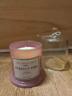 CAMPANA DE VIDRIO CON VELA