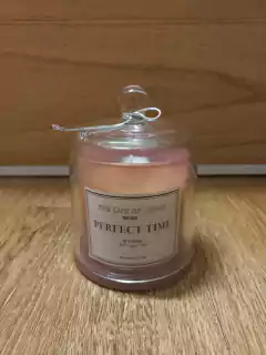 CAMPANA DE VIDRIO CON VELA - tienda online