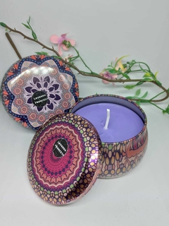 LATA MANDALA VELA AROMATICA 8x5 cm - tienda online