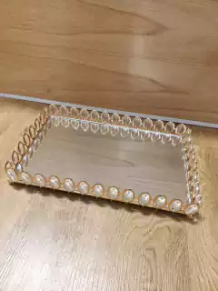 BANDEJA CRISTAL CON CAIRELES - tienda online