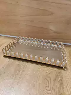 BANDEJA CRISTAL CON CAIRELES - comprar online