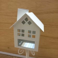 FAROL CON PIE CASITA DECORACION - comprar online