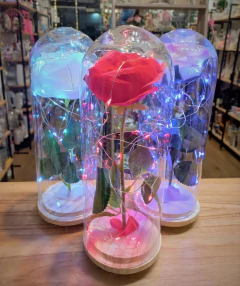 centro de mesa Rosa encantada 25 cm la bella y la bestia en internet