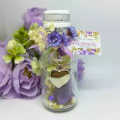 souvenir frasquito con flores secas en internet