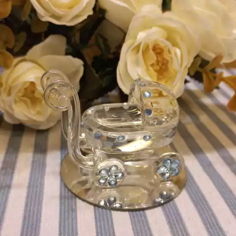 souvenir vidrio carrito cochecito bebe