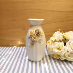 Florero de CERAMICA CON FLORES CHICO - comprar online
