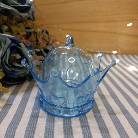 Souvenir Caramelera Corona Mini Plástico - 8*5 Cm