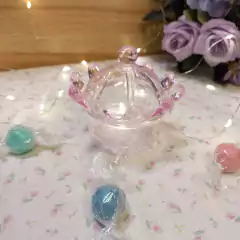 Souvenir Caramelera Corona Mini Plástico - 7 Cm - tienda online