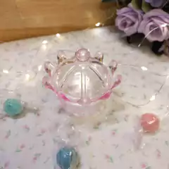 Souvenir Caramelera Corona Mini Plástico - 7 Cm