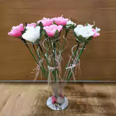 CEREMONIA DE VELAS EN FORMA DE ROSA - comprar online
