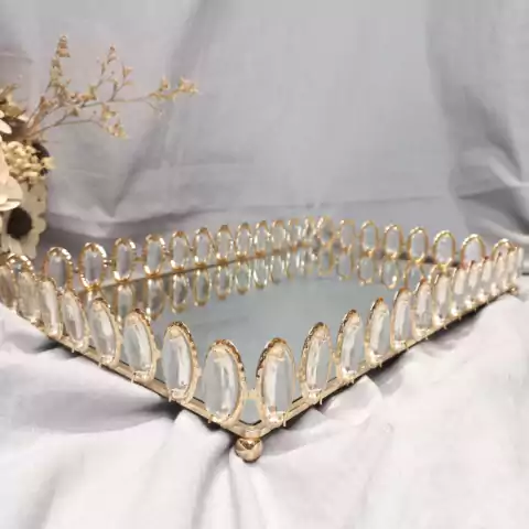 BANDEJA CRISTAL CON CAIRELES