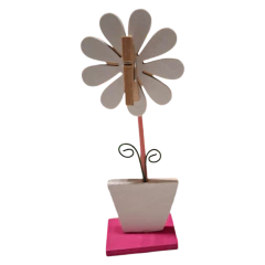 Porta Mensaje Tarjeta O Foto, Souvenir Nena Flor en internet