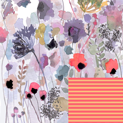 Papeles para origami "French provence" ( Tamaño 15x15 cm x 20 papeles)