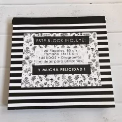Imagen de Block surtido "Black and white" 15x15 cm 120 papeles