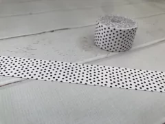 Cintas de 2 x 30 cm x 30 unidades "BW dots"