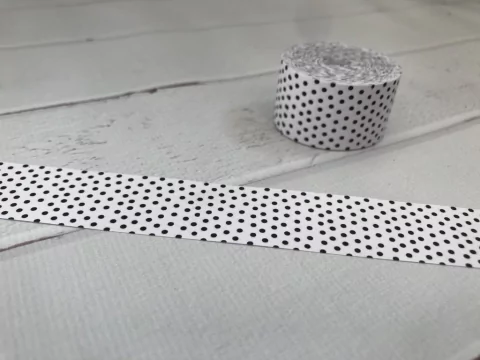 Cintas de 2 x 30 cm x 30 unidades "BW dots"