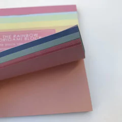 Block surtido Bifaz "RAINBOW" ( 120 papeles tamaño 15x15 cm) - FELICIDAD MARKET