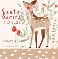 BLOCK SURTIDO "SANTAS MAGICAL FOREST " 15X15 CM 120 PAPELES
