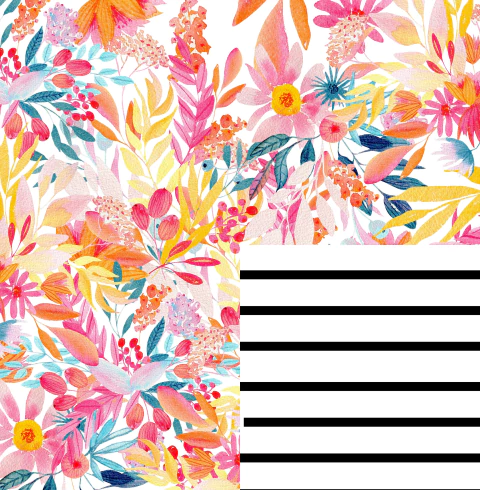 PAPEL PARA ORIGAMI "SPRINGTIME" ( TAMAÑO 15X15 CM, BIFAZ, PACK X 20 PAPELES)