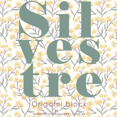 Block surtido bifaz "Silvestre" (tamano 15x15 cm - Bifaz- 120 papeles)