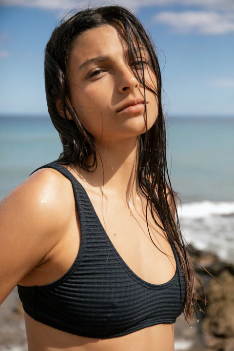 TOP MONACO TWEED NEGRO