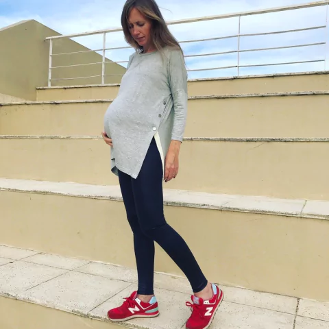 Remeron Buttons Amamantar Gris Manga 3/4