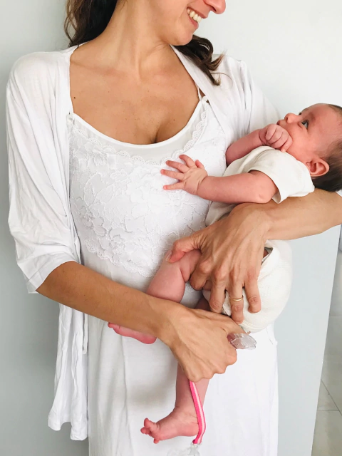 Set Bata & Camison Amamantar Blanco