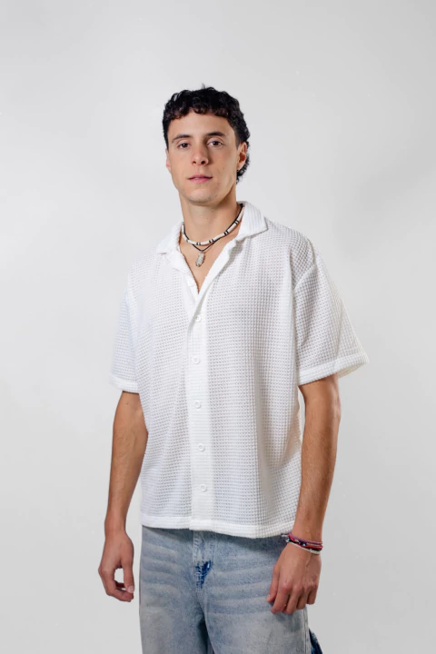 CAMISA CROCHET BLANCA