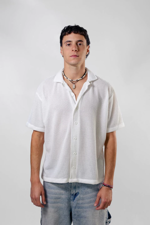 CAMISA TEJIDA BLANCA