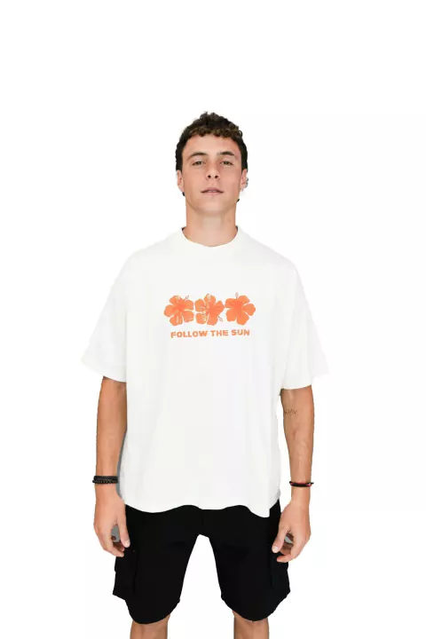 REMERA FOLLOW THE SUN NATURAL