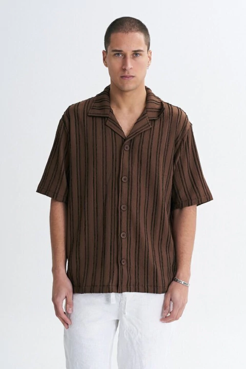CAMISA WINSTON MARRÓN