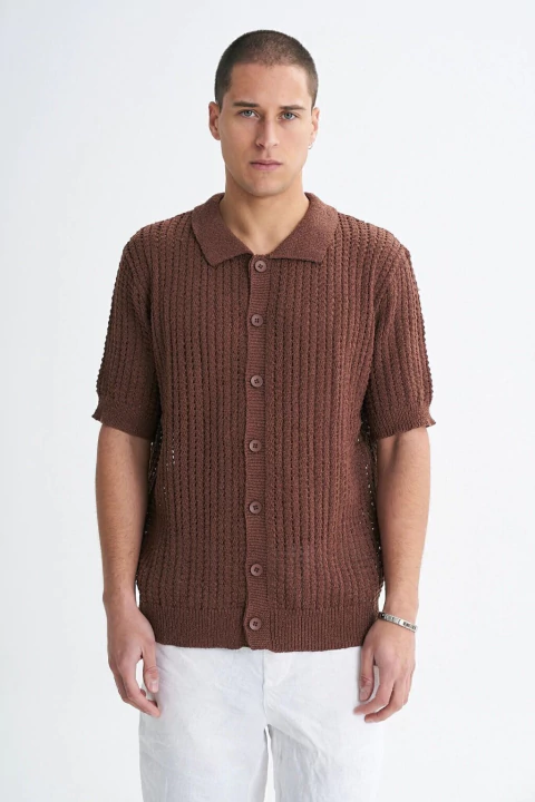 CAMISA HOLDEN MARRÓN