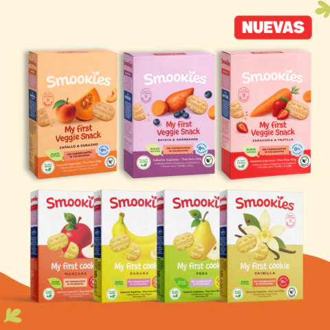 Smookies - Combo #6 (Babys Veggie 6 unidades + Baby Frutal 4 unidades)