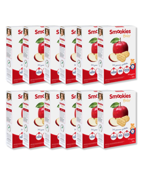 Galletitas Smookies Baby 12 Unidades 150gr. Sabor Manzana