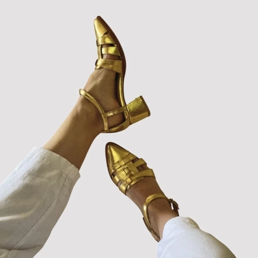 Stiletto Isabella Dorado (41) y (42)