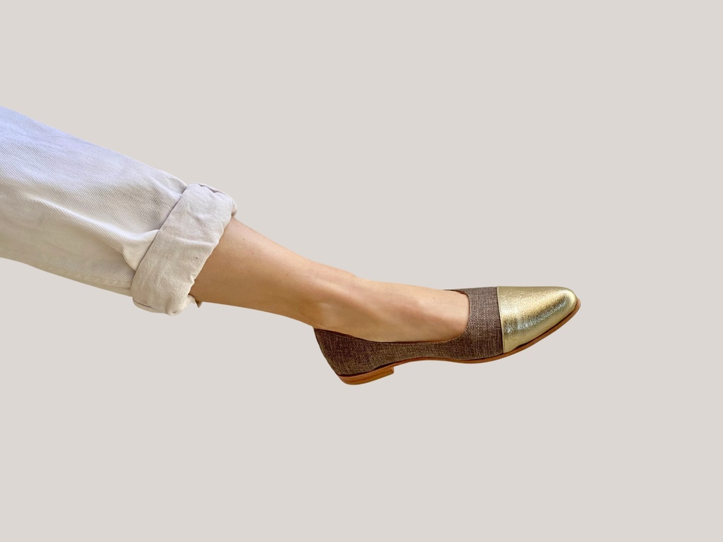 Ballerina Gris & Oro (39) y (41)