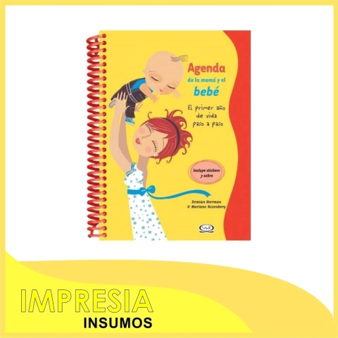 Agendas 1º Ano del bebe con tapas de cartulina sublimable