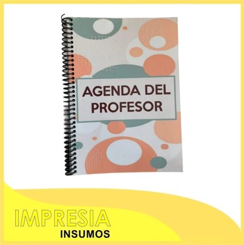 Agendas para el docente con tapas de cartulina sublimable