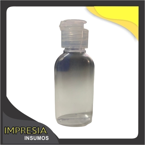 Envases alcohol en gel ovalado tapa flip top (65cc)
