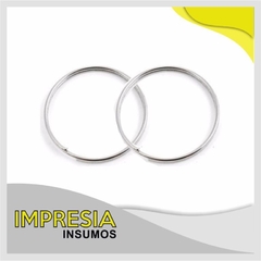 Argolla metalica tipo "sinfin" 20mm (precio x 10 un)